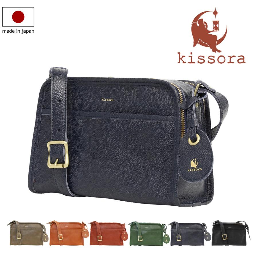 kissora キソラ ショルダーバッグ 本革クオドロ メンズ kissora キソラ ショルダーバッグ 本革クオドロ メンズ