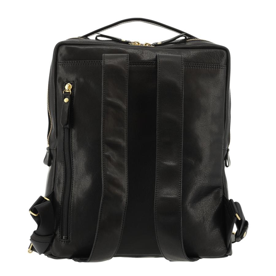 kissora キソラ オールレザー リュック シボ 本革 黒 ブラック kissora（キソラ） リュック A4 本革 ピアザ レディース メンズKIOB