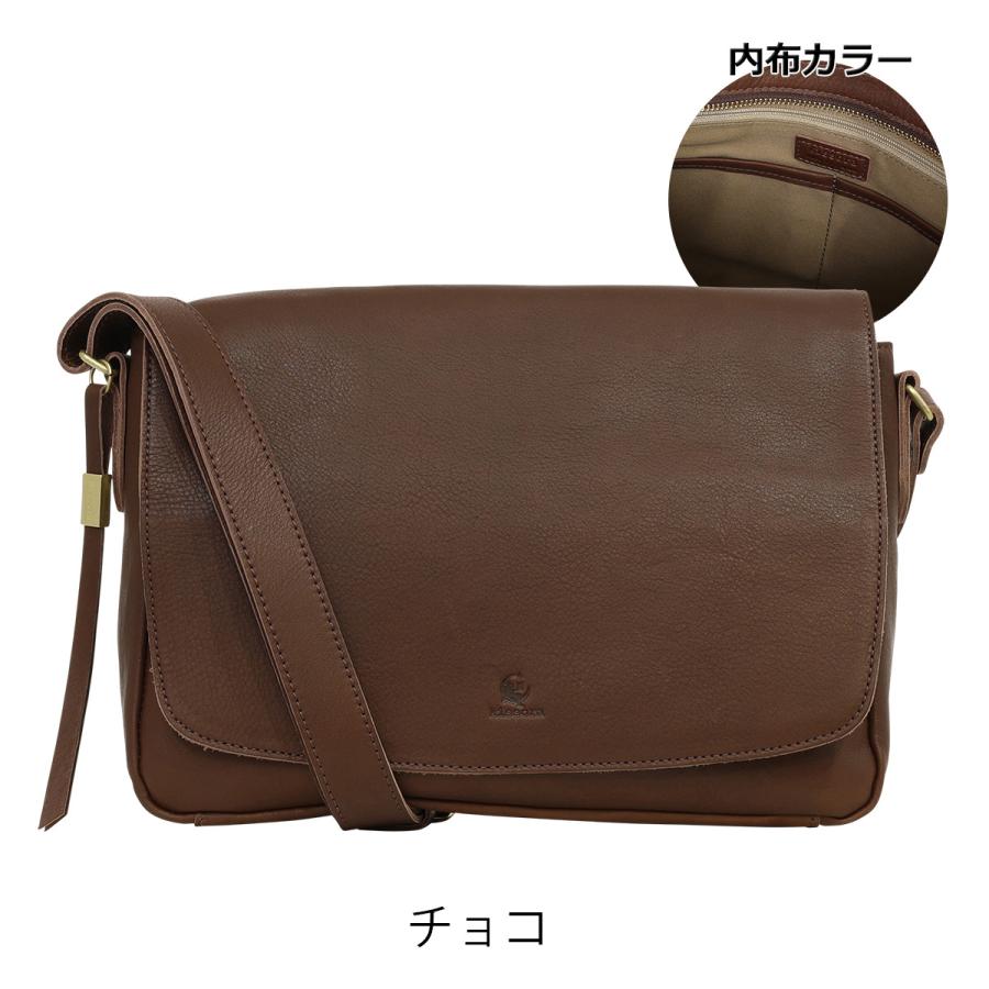kissora レザー ショルダーバッグ ブラウン お値引き kissora（キソラ） ショルダーバッグ M 本革 オリーブヌメ メンズ