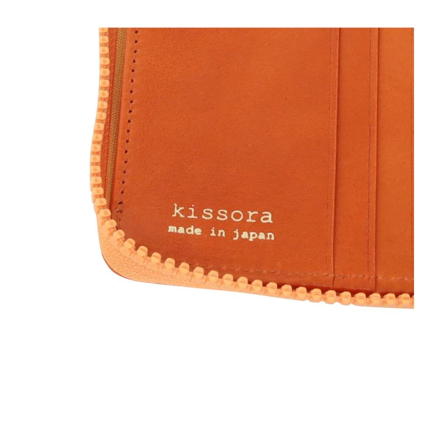 kissora（キソラ） 二つ折り財布 ラウンドファスナー アレグリ 本革