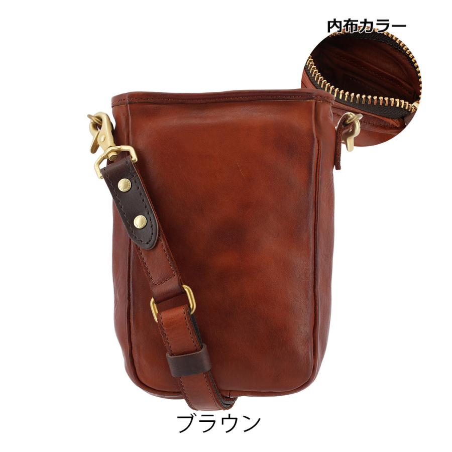 kissora（キソラ） スマホショルダー 本革 ラヴァーレ メンズ