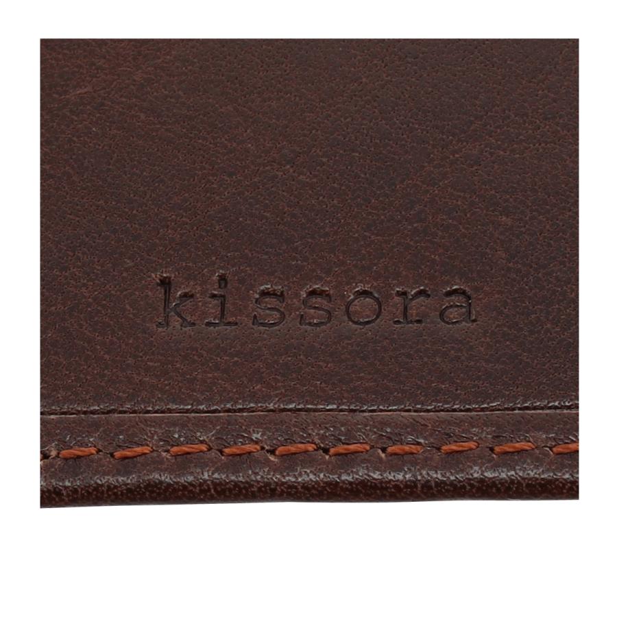 kissora（キソラ） 二つ折り財布 マネークリップ 本革 HGナッパ