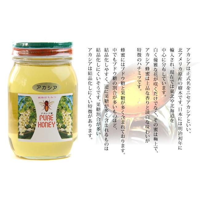 アカシア蜂蜜 600g 化粧箱入り北海道産(あかしあはちみつ、純粋