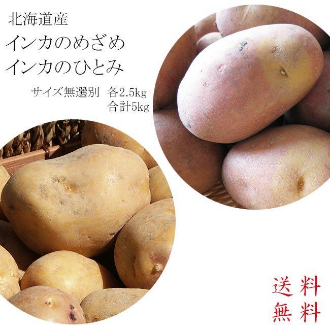インカのひとみ＆インカのめざめセット (各2.5kg 合計5kg サイズ無選別