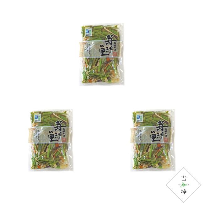 山菜ミックス 70g×3個 (みず・わらび・えのき・たけのこ・なめこが入っ