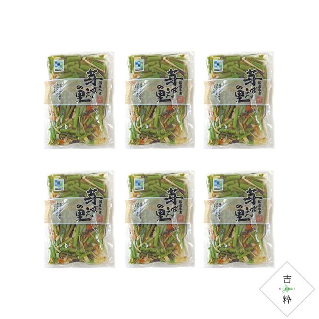 山菜ミックス 70g×6個 (みず・わらび・えのき・たけのこ・なめこが入っ