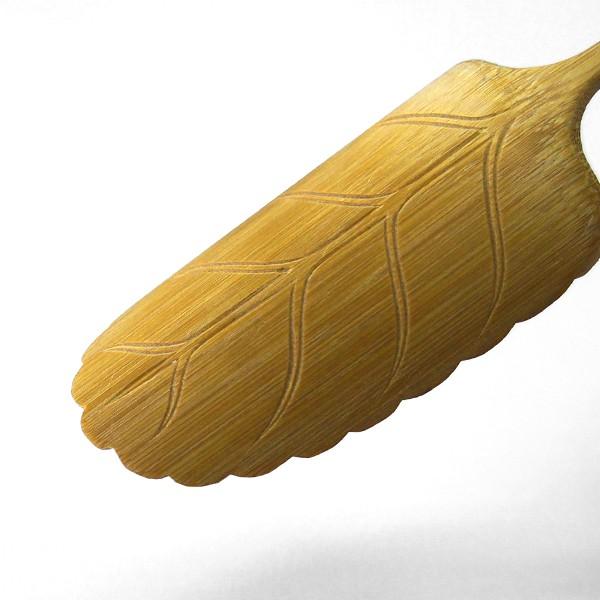 茶則　竹製　 葉型　J161eT |  | 02