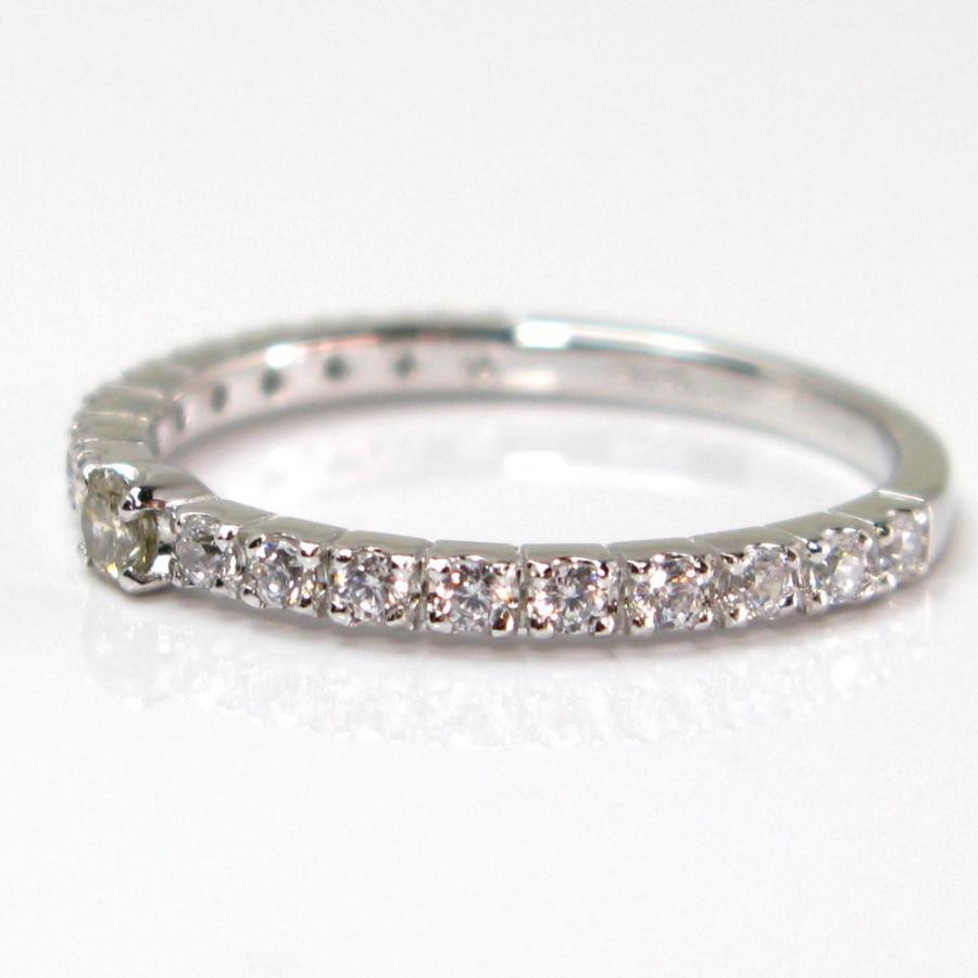 ブラウンダイヤモンド付ハーフエタニティリングDiamond : パール