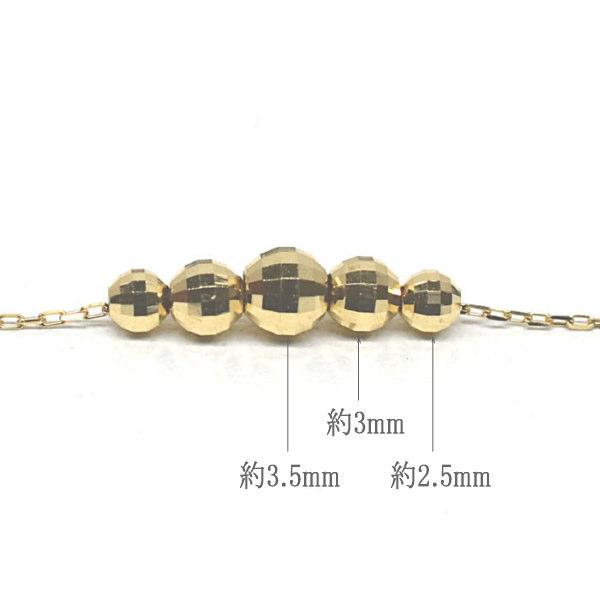 ネックレス レディース 18k シンプル ミラーボール ギフト シンプル 