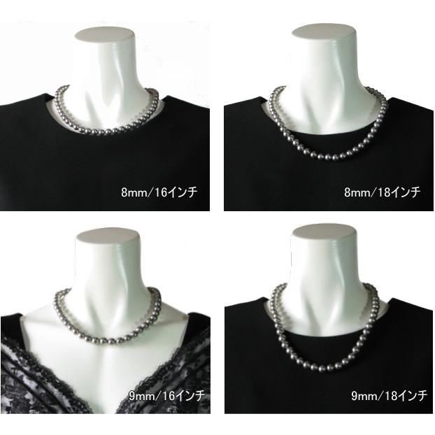 国産貝パール ネックレス2本＆ピアス(イヤリング)の3点セットPearl set