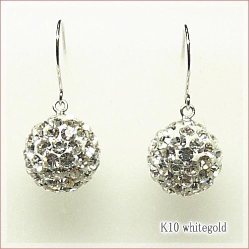 チェコガラス グリッターフックピアス Pierce : パール ジュエリー