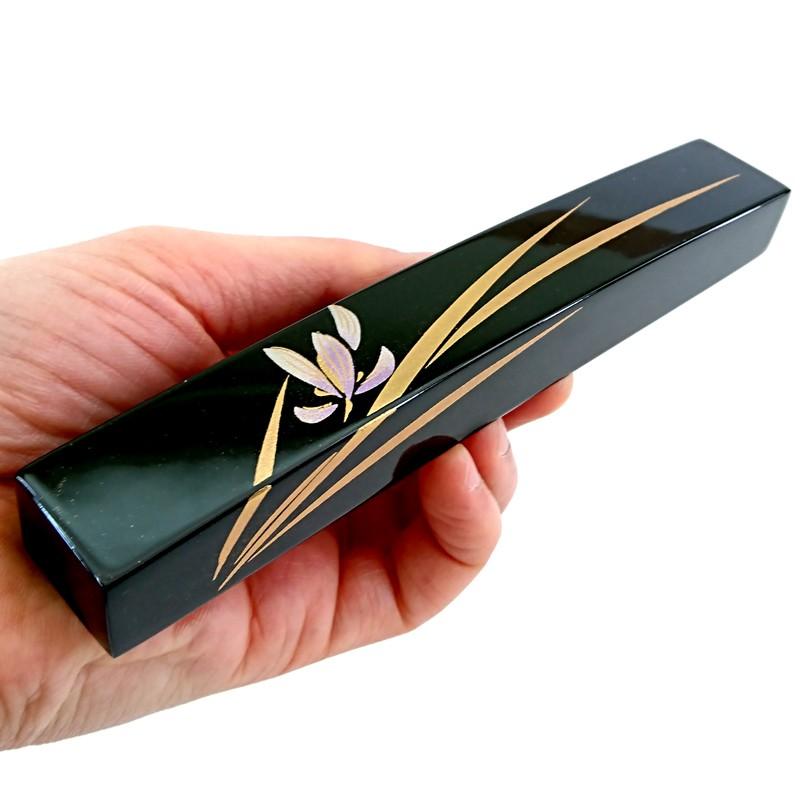 ペーパーウエイト　文鎮 文鎮 ペーパーウェイト 長型 黒 らん ペーパーウエイト おしゃれ