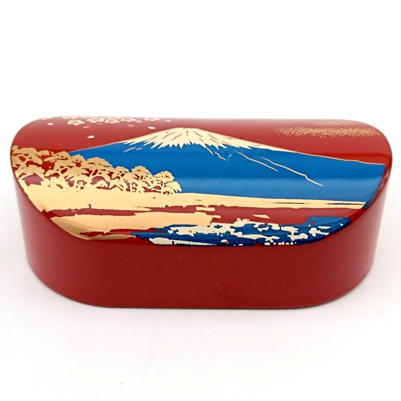 文鎮 ペーパーウェイト 小判型 朱 富士山 ペーパーウエイト おしゃれ