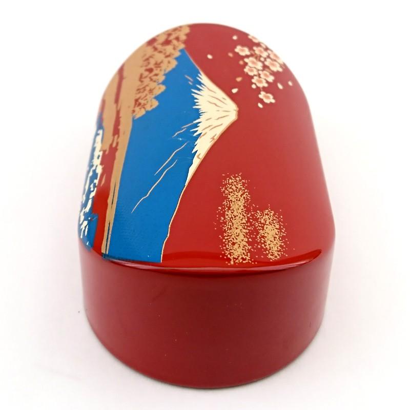 文鎮 ペーパーウェイト 小判型 朱 富士山 ペーパーウエイト おしゃれ