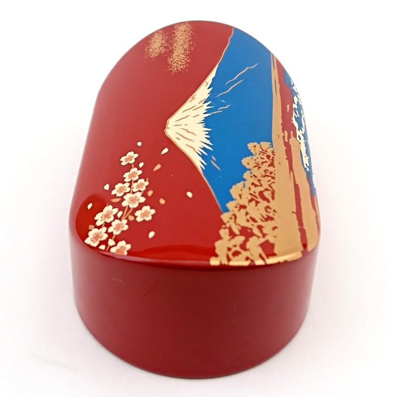 文鎮 ペーパーウェイト 小判型 朱 富士山 ペーパーウエイト おしゃれ