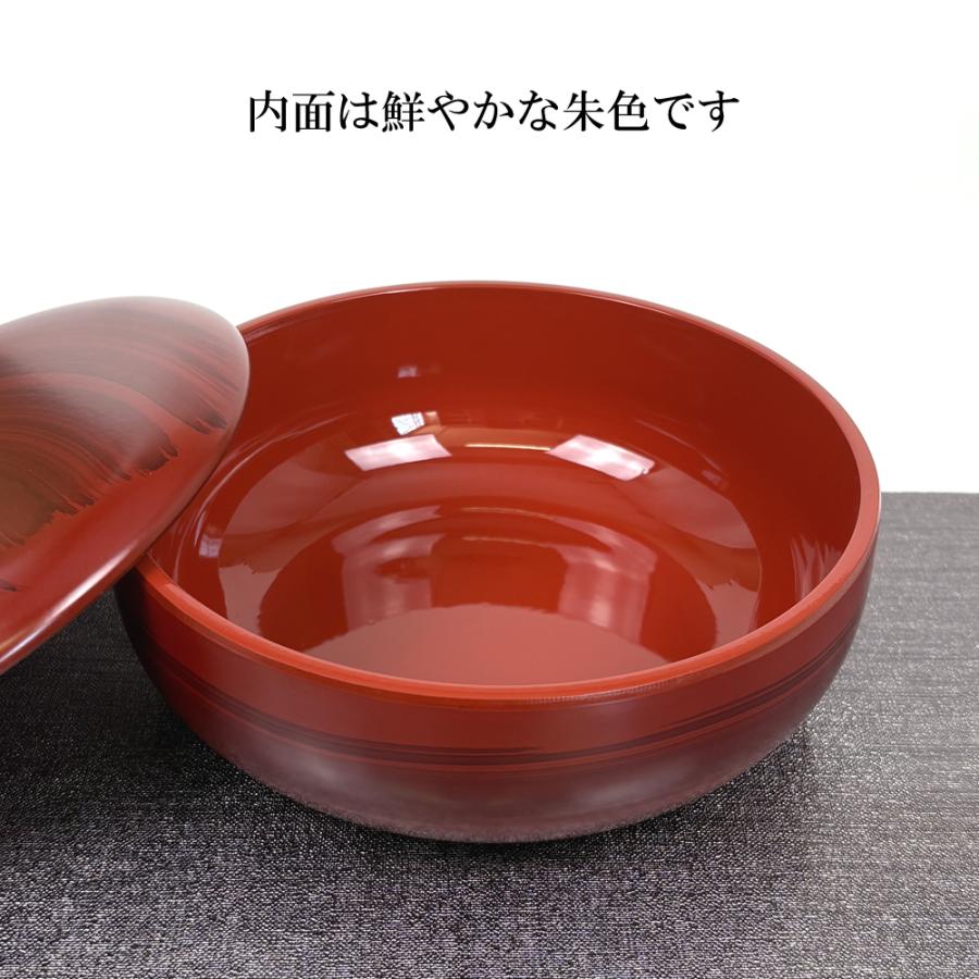 菓子器 蓋付き 木目塗り 紀の里 18cm お菓子入れ おしゃれ かわいい