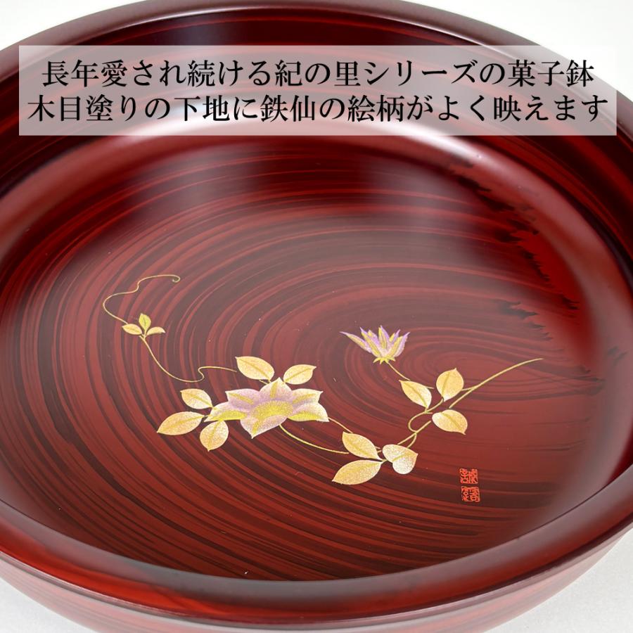 菓子鉢 木目調 紀の里 21cm 菓子器 お菓子入れ おしゃれ かわいい 来客 