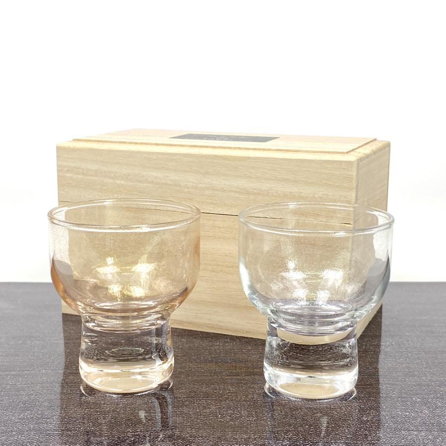 盃 ペア 涼金・涼銀 桐箱入 セット おしゃれ かわいい ゴールド