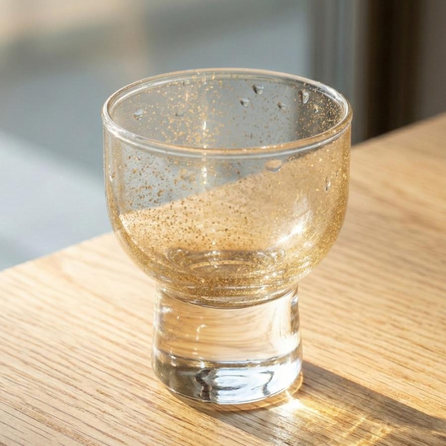 盃 ペア 涼金・涼銀 桐箱入 セット おしゃれ かわいい ゴールド