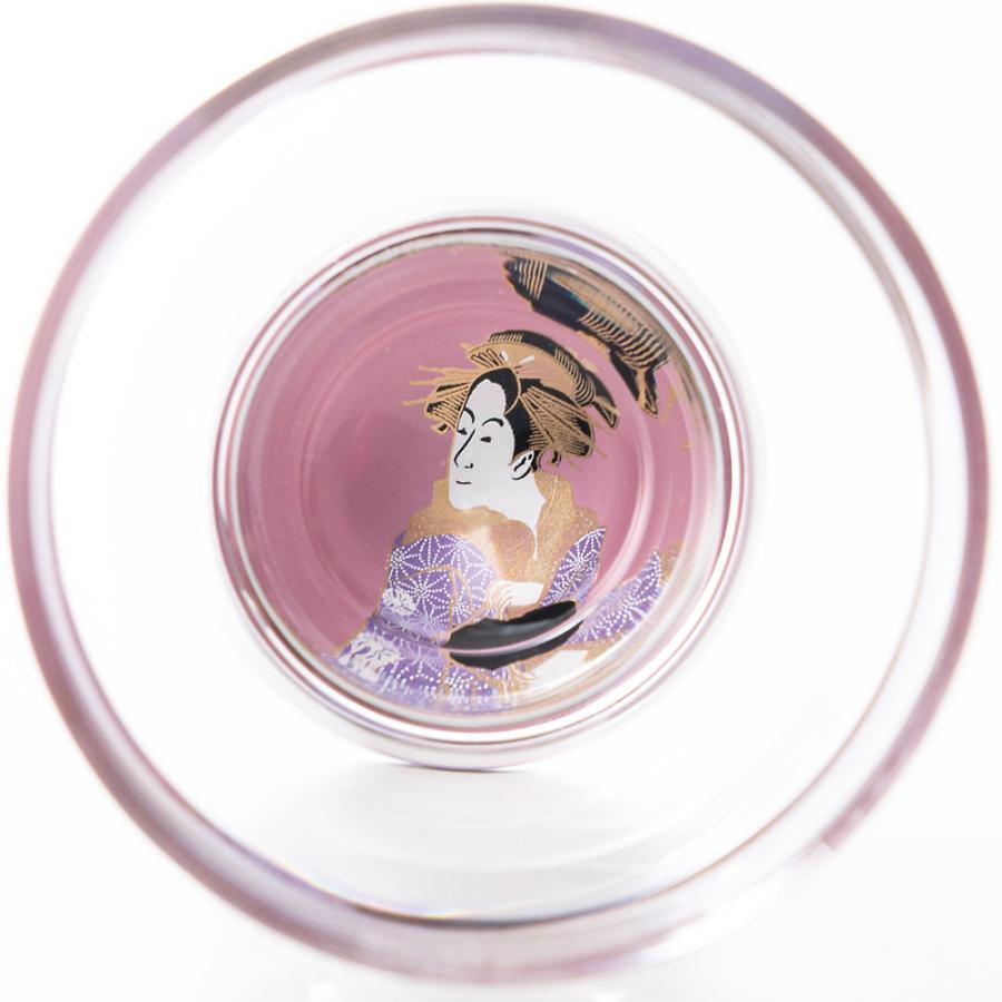 盃 写楽 蒔絵 松本米三郎・奴江戸兵衛 ペア セット 2個 おちょこ お