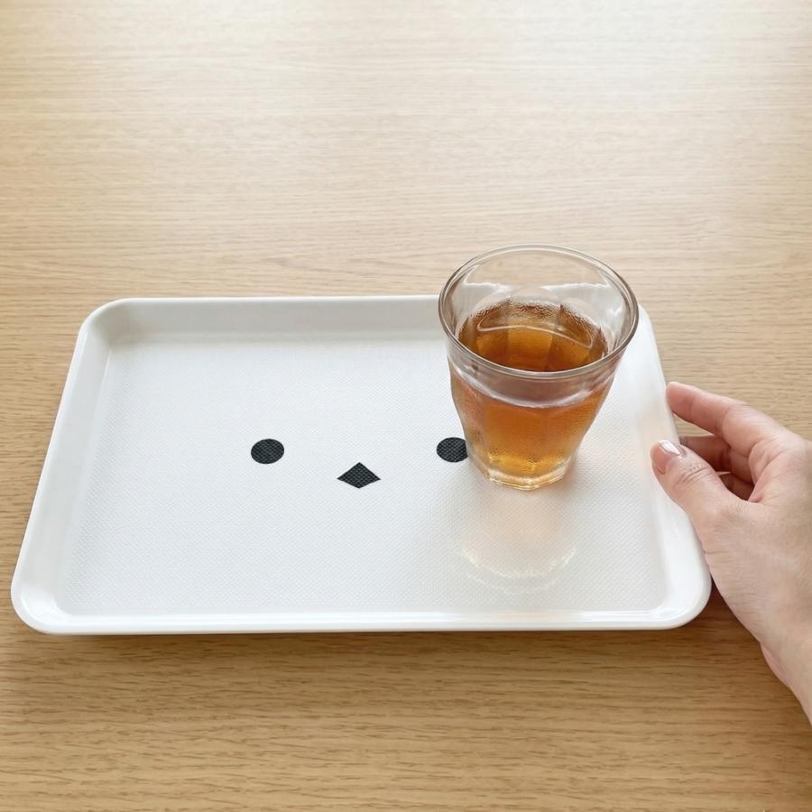 お盆 トレー すべらない ホワイト シマエナガ 33cm レンジ対応 食洗機