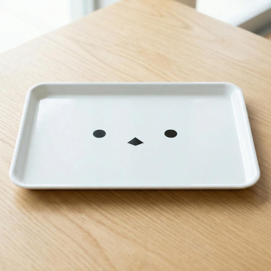 お盆トレー33枚新品未使用 お盆 トレー すべらない ホワイト シマエナガ 33cm レンジ対応 食洗機