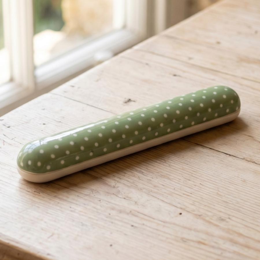 箸 箸箱 セット みずたま ライトグリーン バンド付き お箸セット