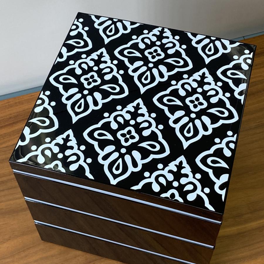 重箱 3段 仕切り4個・シール蓋付 北欧 ノルディック 食器 おせち 和