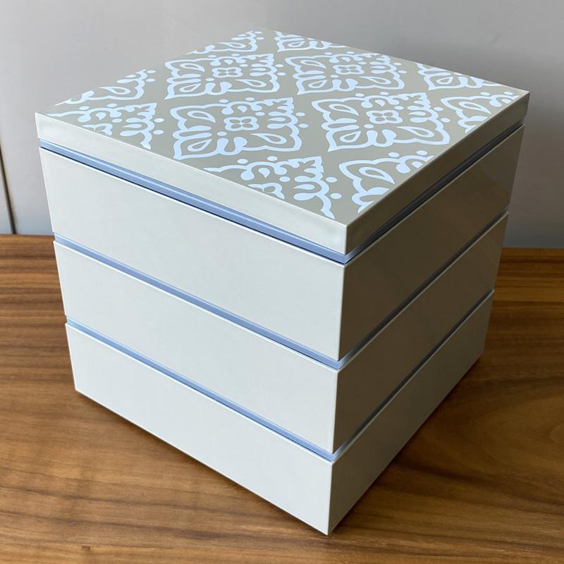 重箱 3段 仕切り4個・シール蓋付 北欧 ノルディック 食器 おせち 和