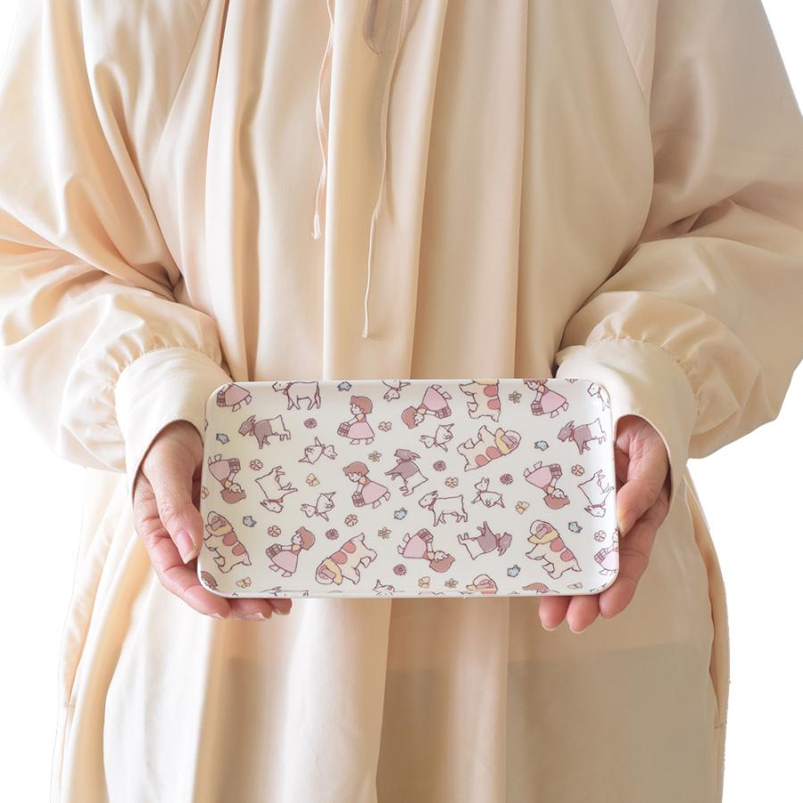 アルプスの少女ハイジ グッズ お盆 トレー カフェトレイ 総柄 ユキ