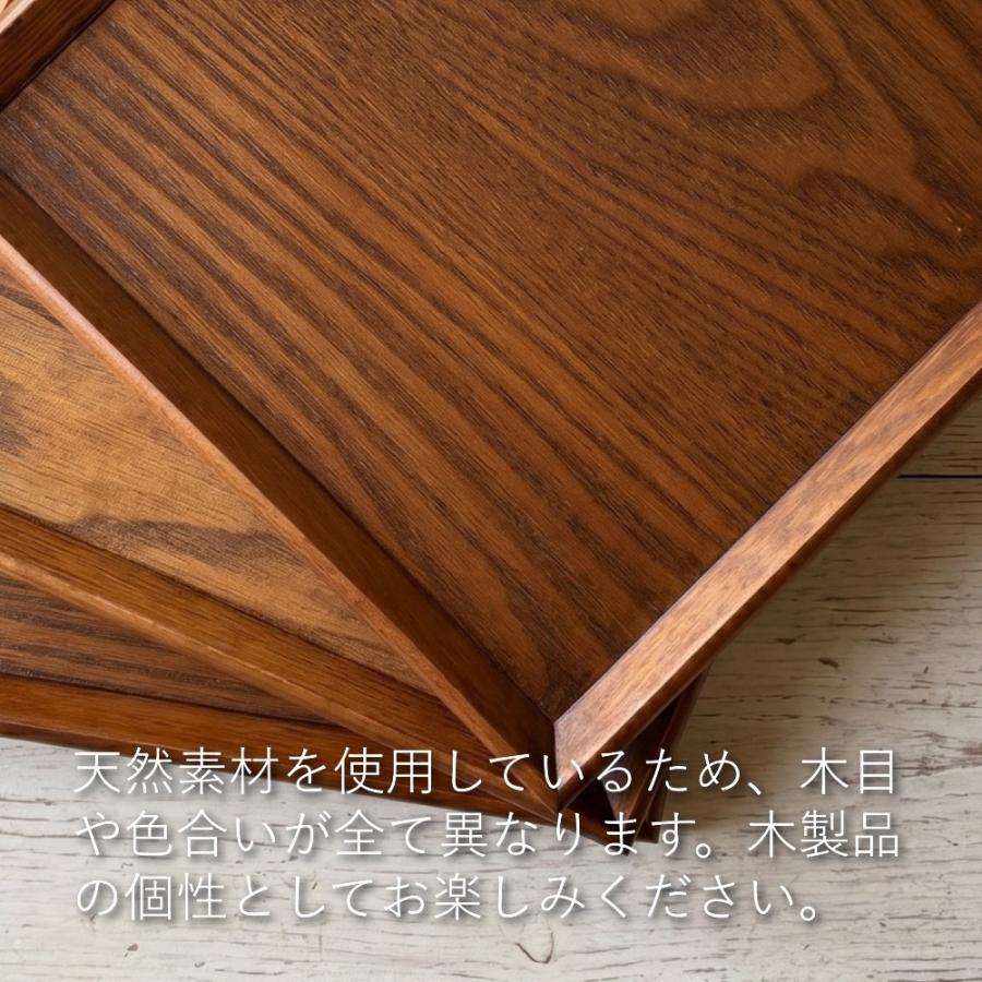 お盆 トレー 木製 長角盆 漆塗り 39cm おしゃれ 可愛い カフェ おぼん