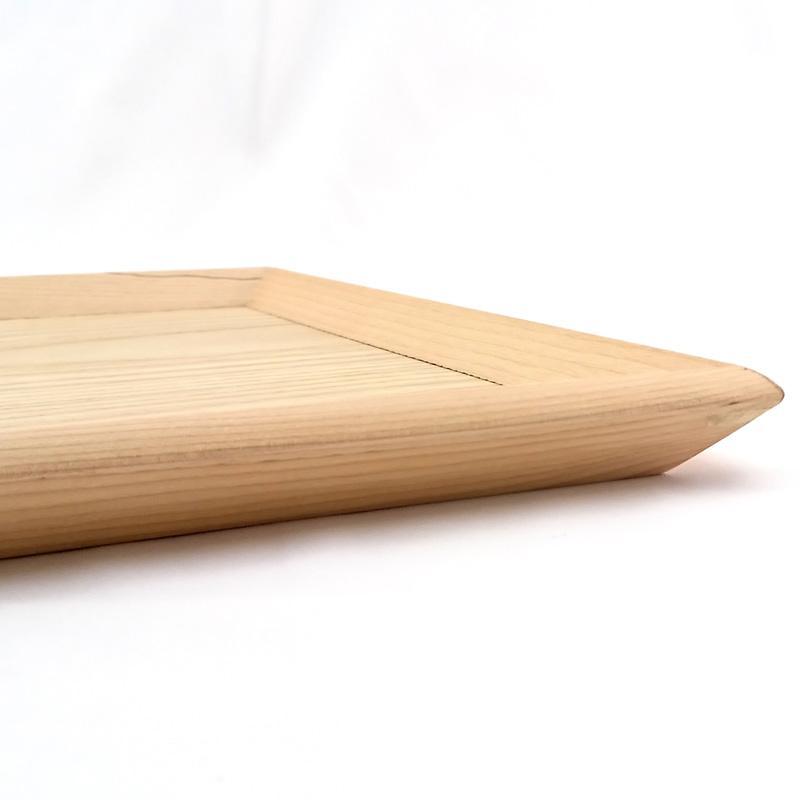 お盆 トレー 木製 校倉 正角盆 ナチュラル 30cm 木製トレー カフェ