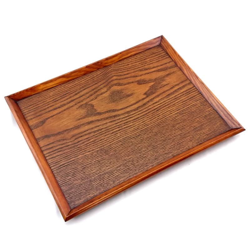 お盆 トレー 木製 校倉 長角盆 漆塗り 42cm 木製トレー カフェトレー