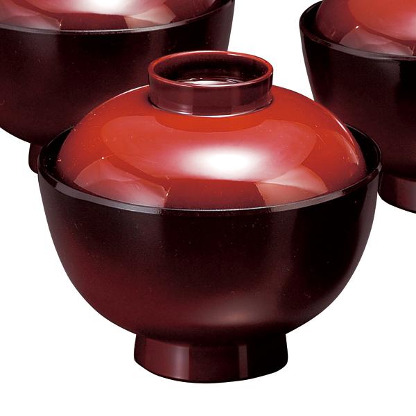 お椀 汁椀 蓋付き 食洗機対応 11cm 吸物椀 5客セット 塗り分 : 紀州