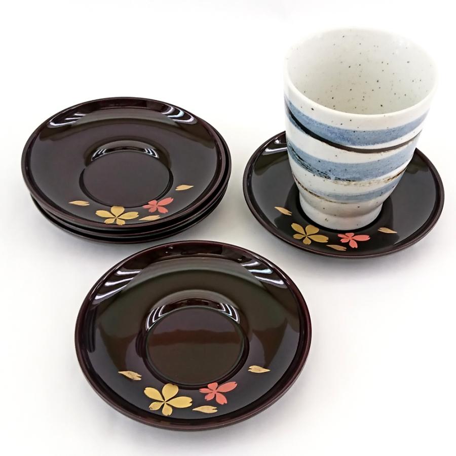 会津本塗り招福茶たく5客セット