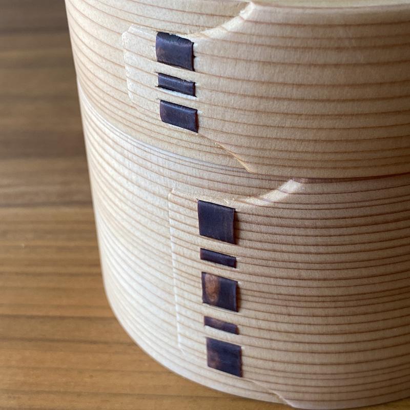 曲げわっぱ 大館工芸社 二ツ重丸弁当 まげわっぱ お弁当箱 男子 女子