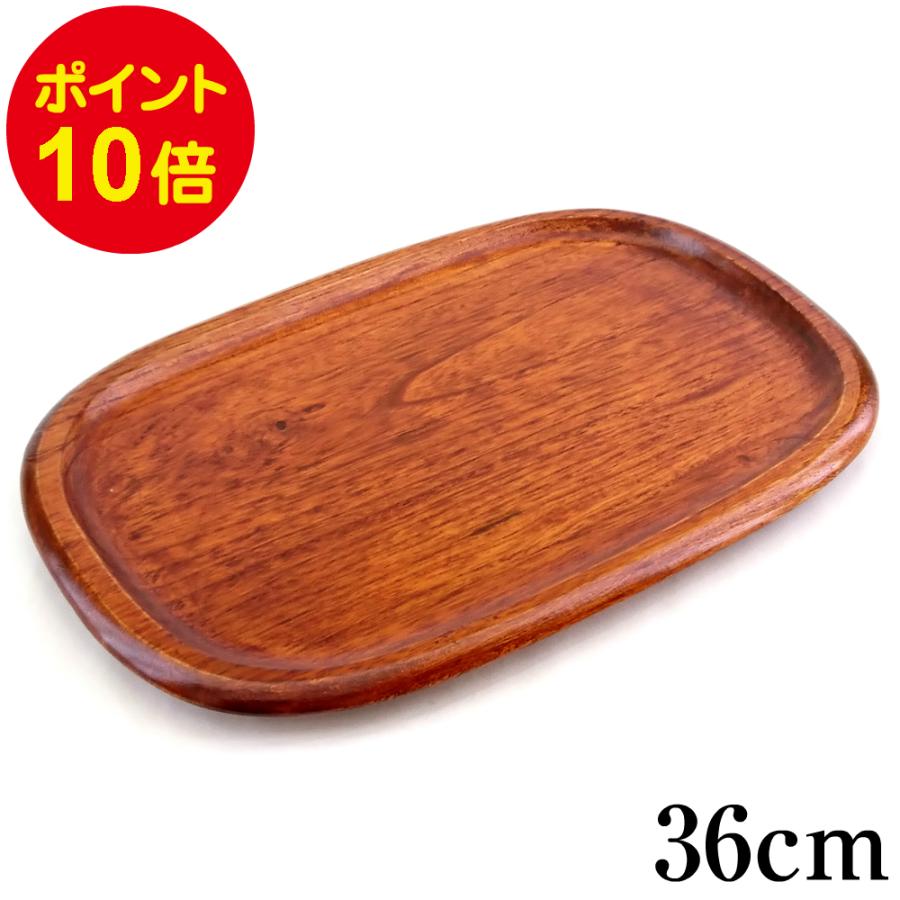 お盆 トレー 木製 桐小判盆 36cm キッチン、台所用品