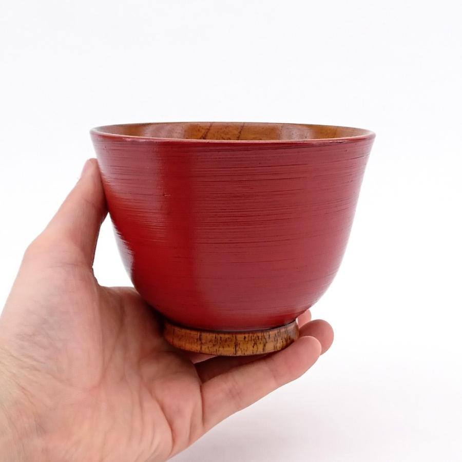 お椀 汁椀 木製 多用椀 刷毛目 朱 漆塗り 大きめ 大きい おしゃれ かわいい Wk118r 紀州器楽や Yahoo 店 通販 Yahoo ショッピング