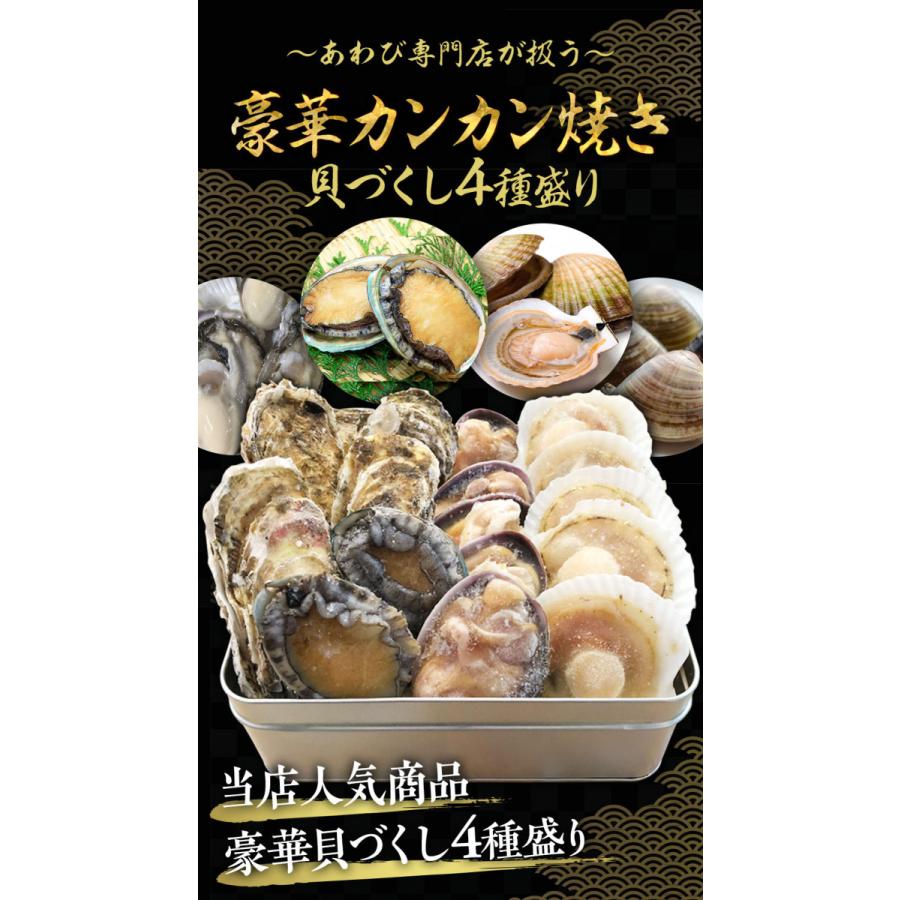Seal限定商品 カンカン焼き 貝づくし 4種盛り アワビ2個 牡蠣5個 ホタテ5個 大アサリ5個 カンカン焼き カキ ほたて アサリ あわび 海鮮バーベキュー 海外輸入 Test Pendarnet Com