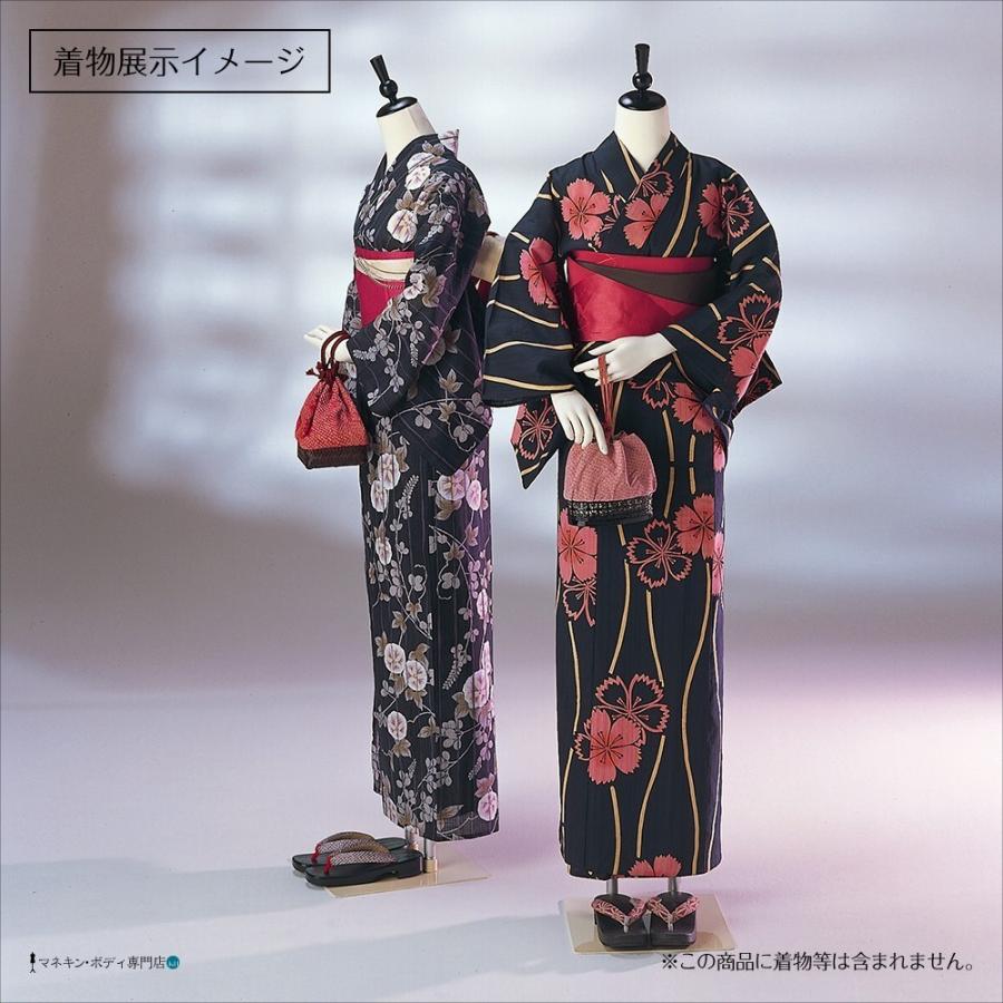 和装ボディ（胴長＋可動関節手先＋木製台）着付 展示 アイボリー