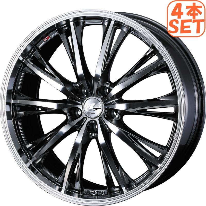 ホイール4本 レオニスRT 19インチ 8J +43 5/114.3 業者様法人様送料  