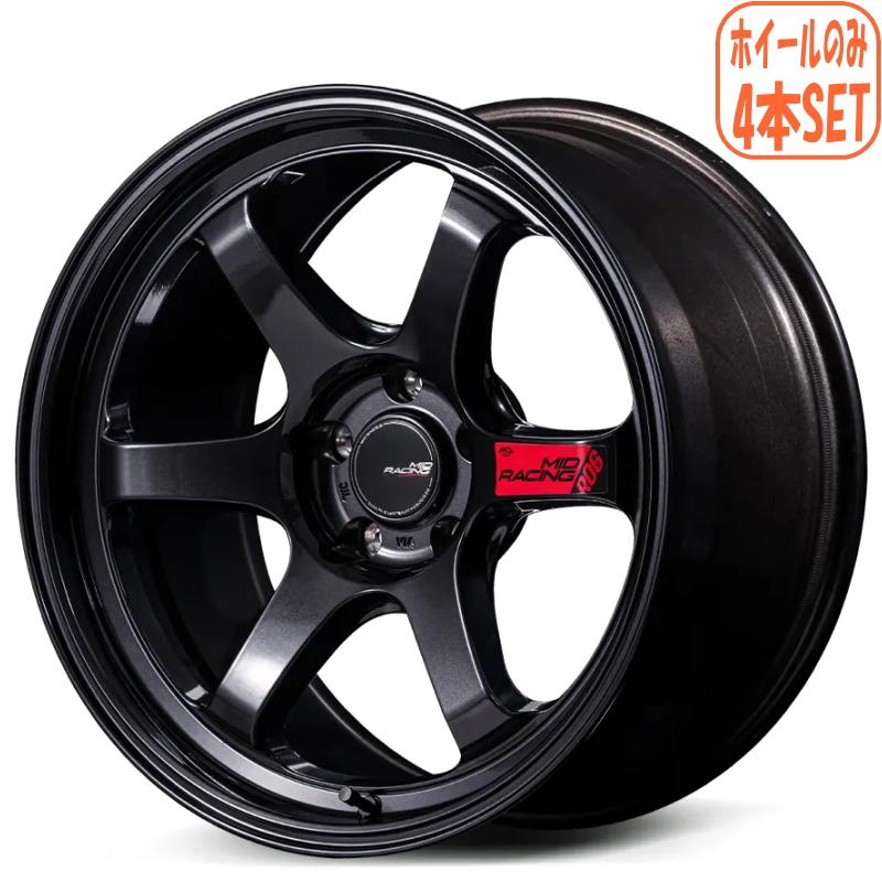 マルカサービス 200系ハイエース ホイール4本 MIDレーシング R06 17