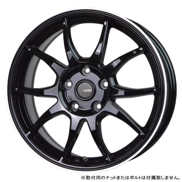 カローラクロス/ヤリスクロス/etc 新品ホイールのみ4本 G-SPEED P-06 16インチ 6.5J +38 5H 114.3P BK/リムP ▲個人宅宛ては別途送料▲｜kit2motojyuku｜02