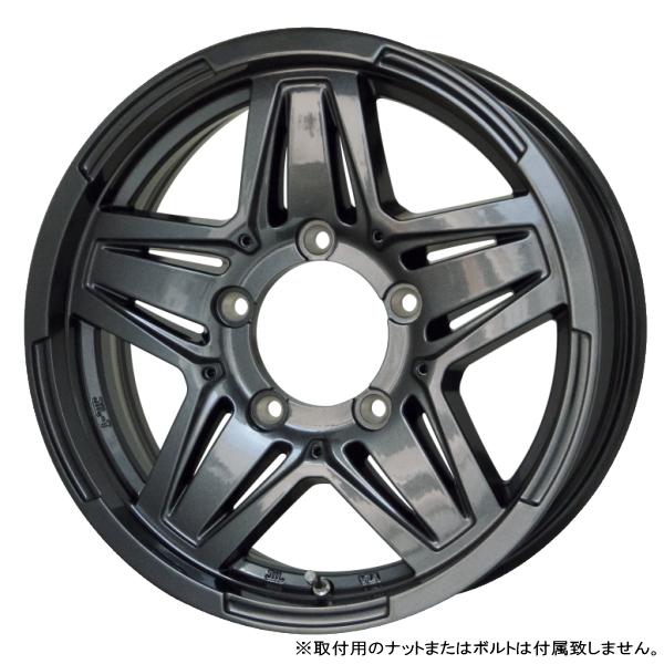 スズキ ジムニーシエラ JB74/etc 新品ホイールのみ4本 MAD CROSS JB-01 16インチ 6.0J +0 5H 139.7P GM ▲個人宅宛ては別途送料▲｜kit2motojyuku｜02