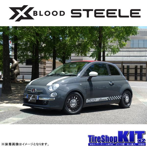 フィアット FIAT 500 当社指定輸入タイヤ 185/55R15 & X BLOOD フィアット FIAT 500 当社指定輸入タイヤ 185/55R15 & X BLOOD