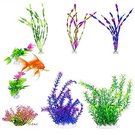特売割30 の特別価格lukovee 人工水生植物 水槽用模型 8個パック プラスチック 生きているような鮮やかな海藻 水族館 人工水生植物 装飾アクセサリーキット 大型水槽用 魚に安全 熱帯魚 アクアリウム用品 家庭 オフ好評販売中 B0dhww4v 北ストア 再入荷