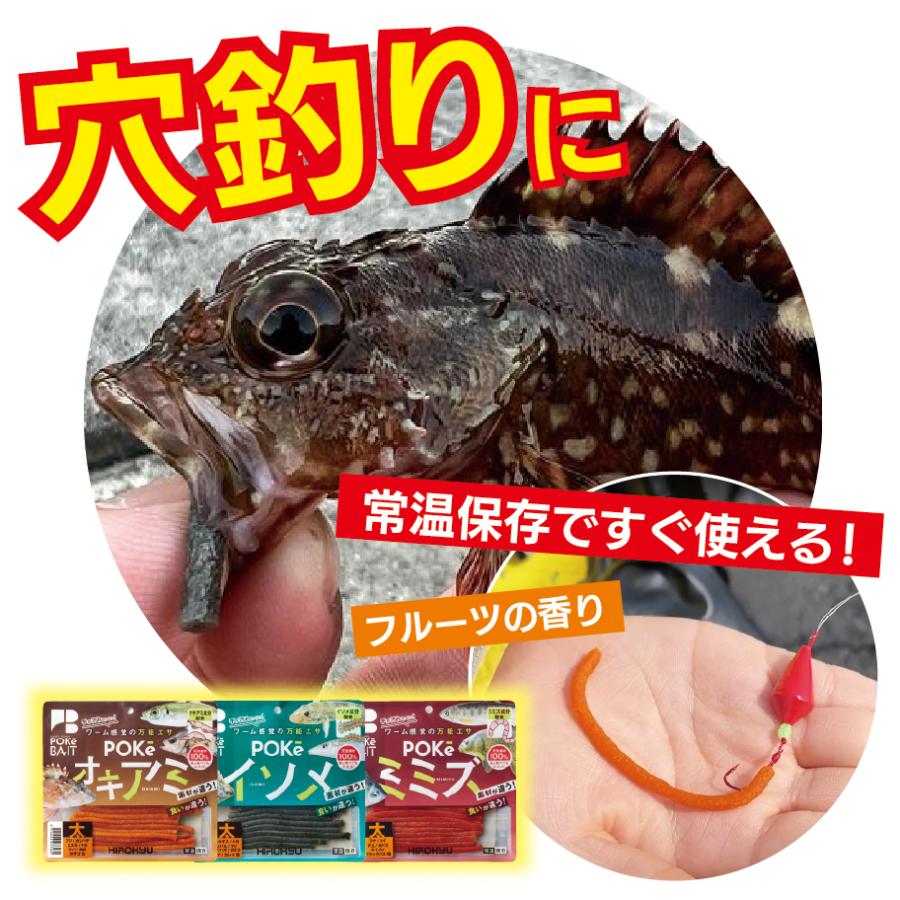 ポケミミズ　太　2袋セット　釣り餌　新製品　ヒロキュー｜kita9kiji｜03