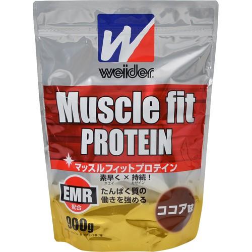 【新品未開封】3セット ウイダー マッスルフィットプロテイン ココア味 900g ◇森永製菓 ウイダー マッスルフィットプロテイン ココア味 840g【2個