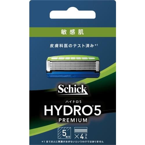 シック ハイドロ５プレミアム 替刃 敏感肌用 4個 メール便対応商品 代引不可｜kitabadrug-cosme