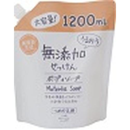 うるおう無添加 ボディソープ大容量 詰替 1200ml｜kitabadrug-cosme